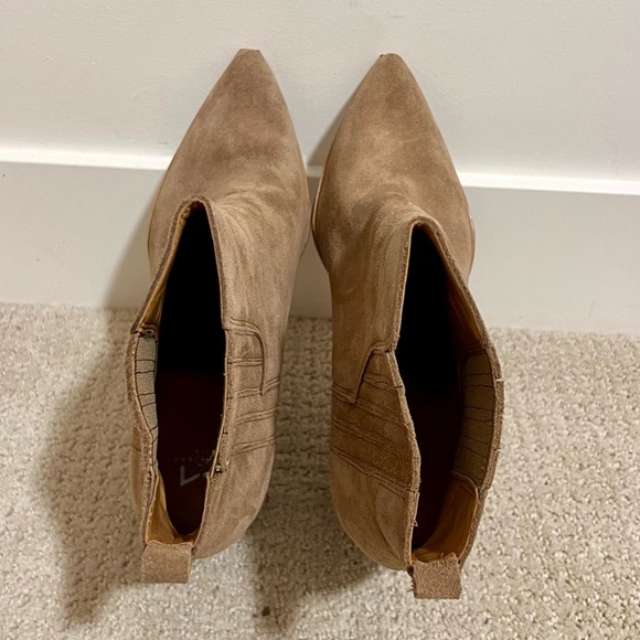 Marc Fisher Suede Heeled Ankle Boots - Picture 6 of 7